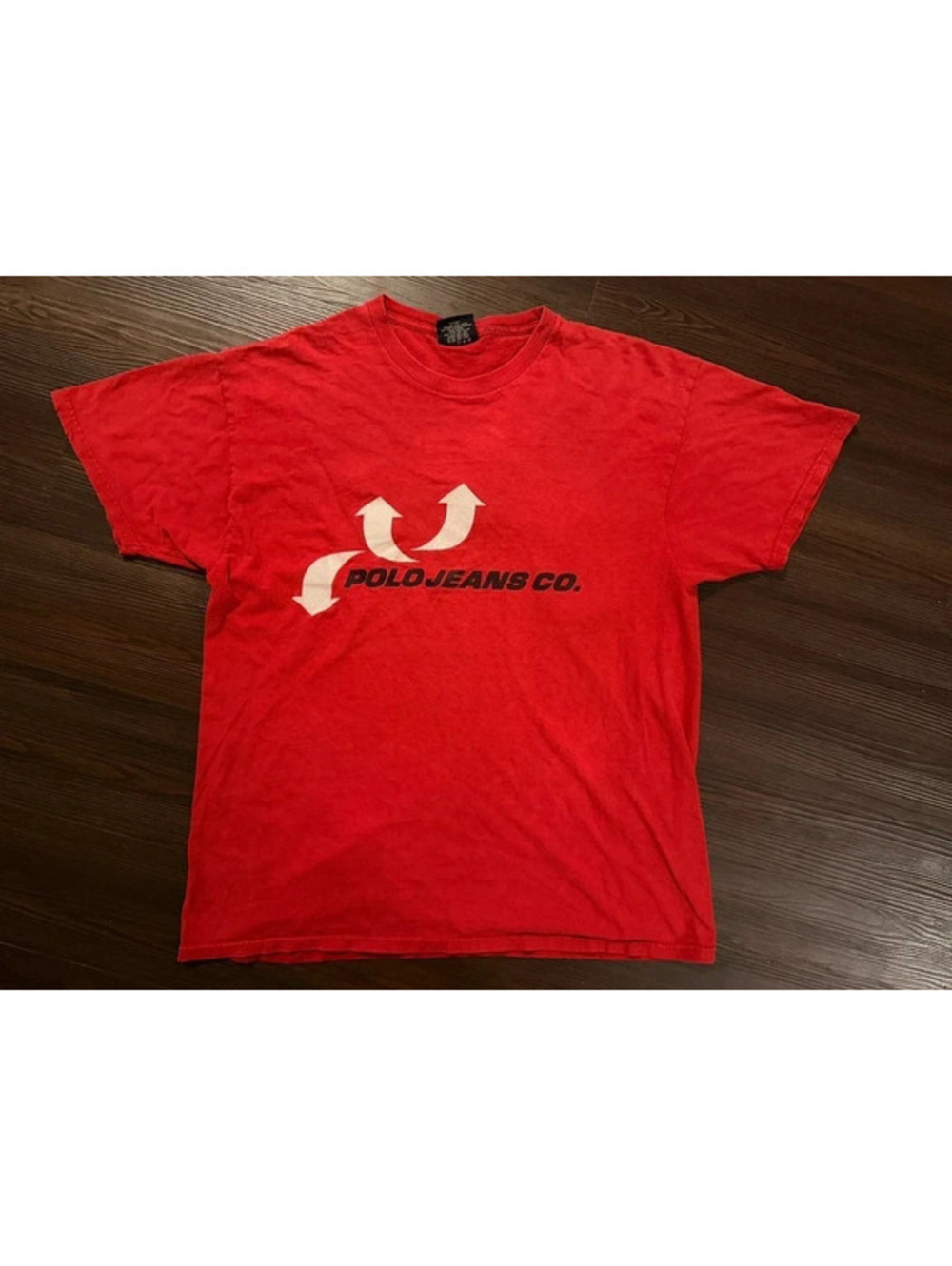 Polo jeans co triple arrow vintage t shirt red medium